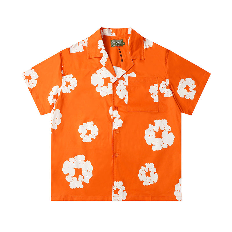 Denim Tears Button-Down Shirt Flower Woven