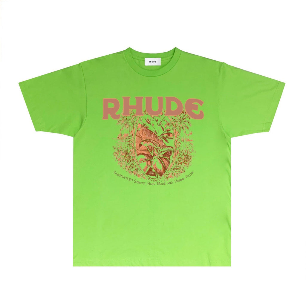 Rhude T-shirts Printed Trendy Pure Cotton
