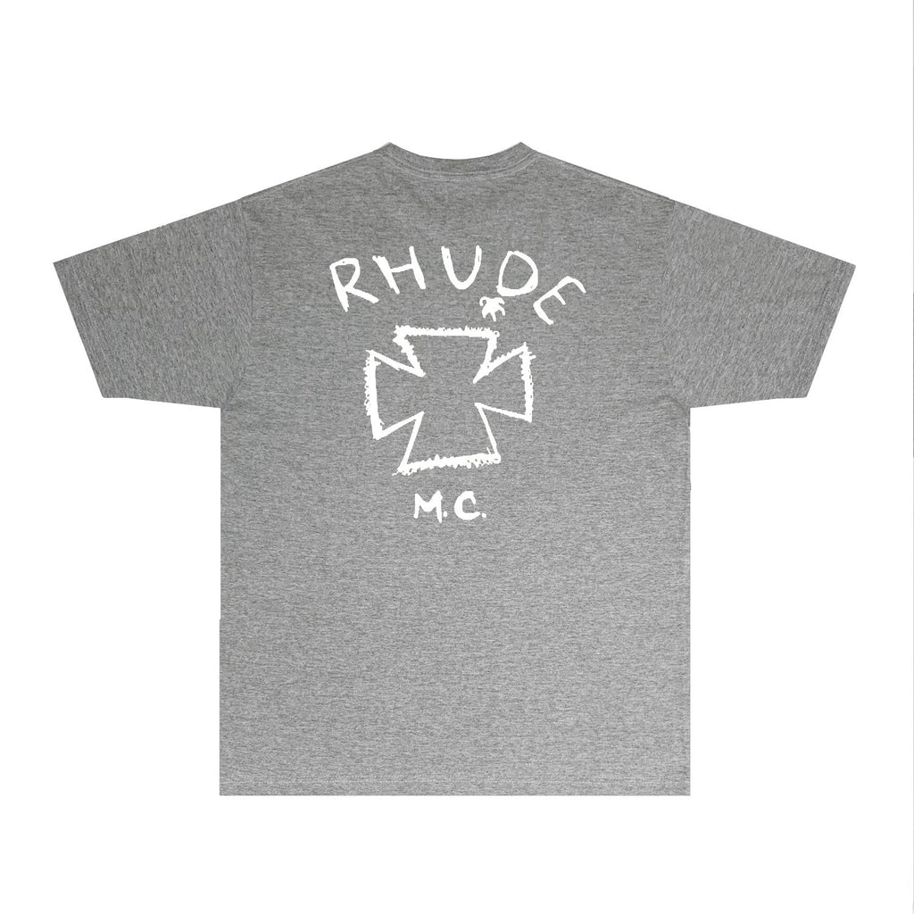 Rhude T-shirts Printed Trendy Pure Cotton