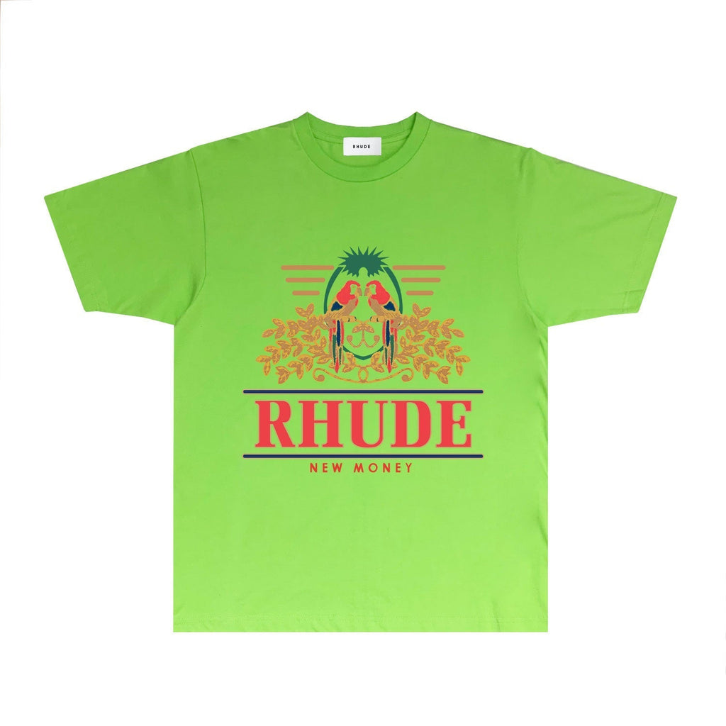Rhude T-shirts Printed Trendy Pure Cotton
