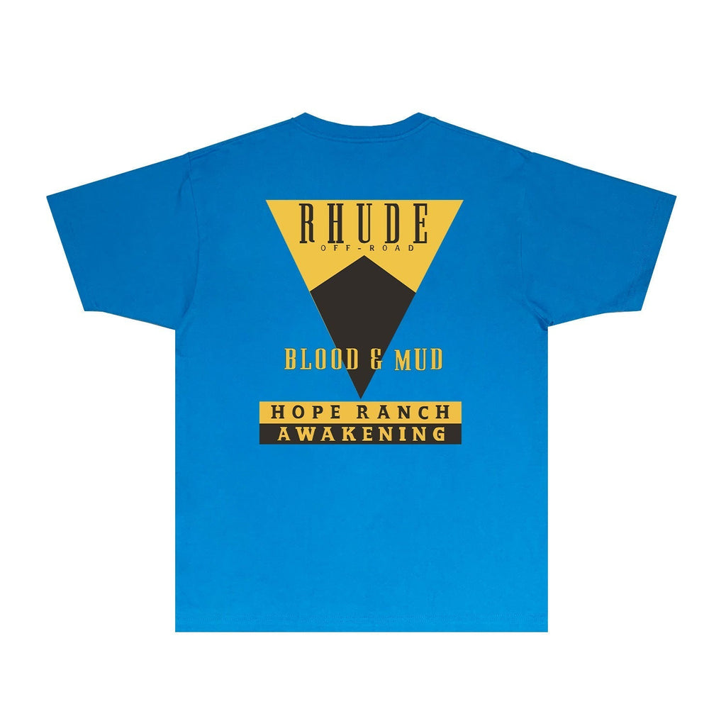 Rhude T-shirts Printed Trendy Pure Cotton