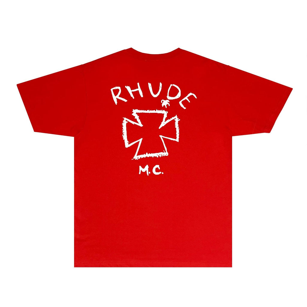 Rhude T-shirts Printed Trendy Pure Cotton