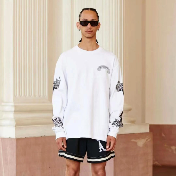 Askyurself T-shirts Letter Loose Men's and Women's Long Sleeves T-shirt