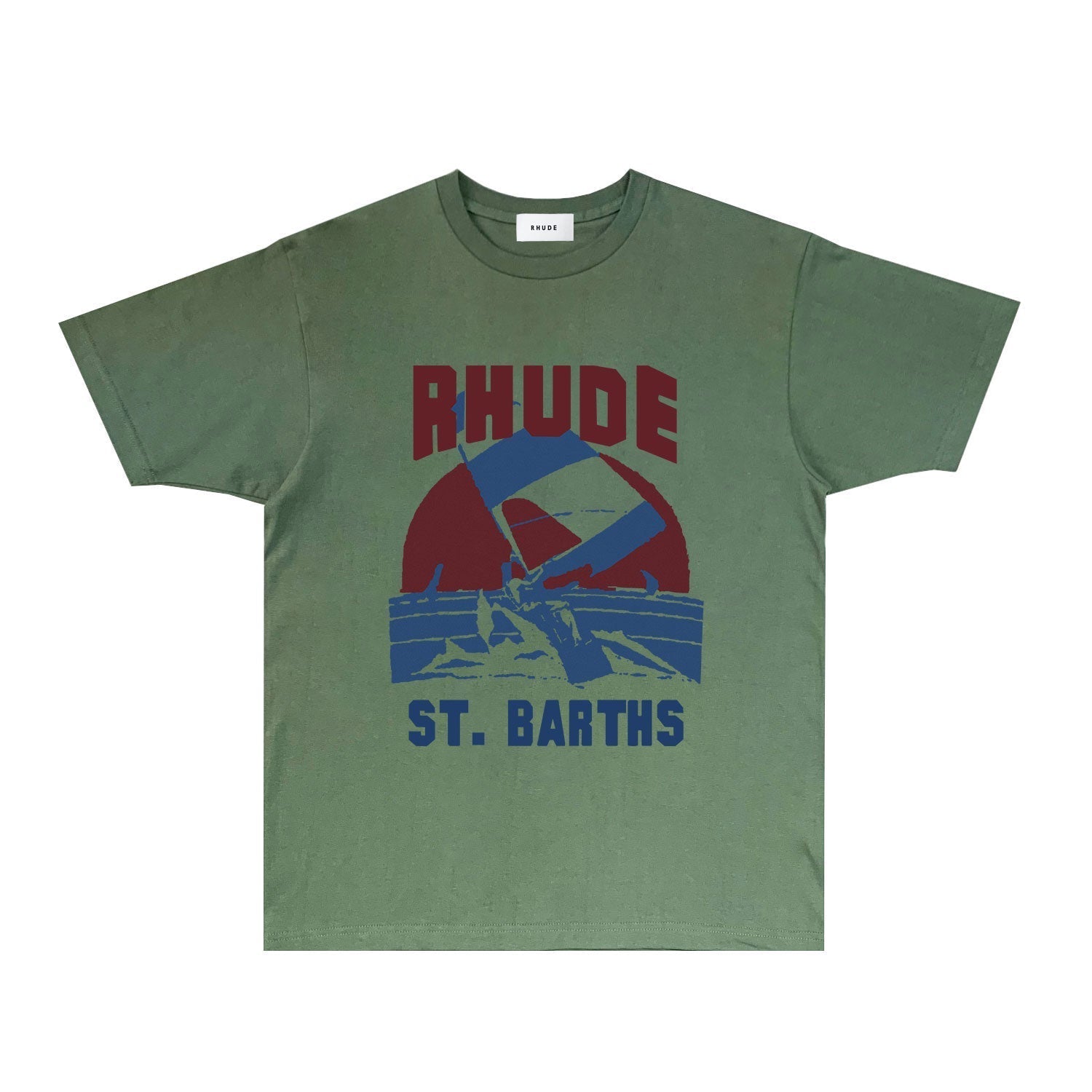 Rhude T-shirts Printed Trendy Pure Cotton