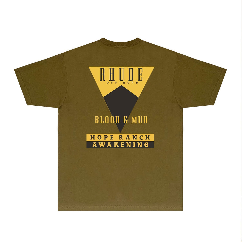 Rhude T-shirts Printed Trendy Pure Cotton