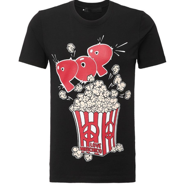 Moschino T-shirt Teddy Bear Mickey Mouse Printed T-shirt Men And Women