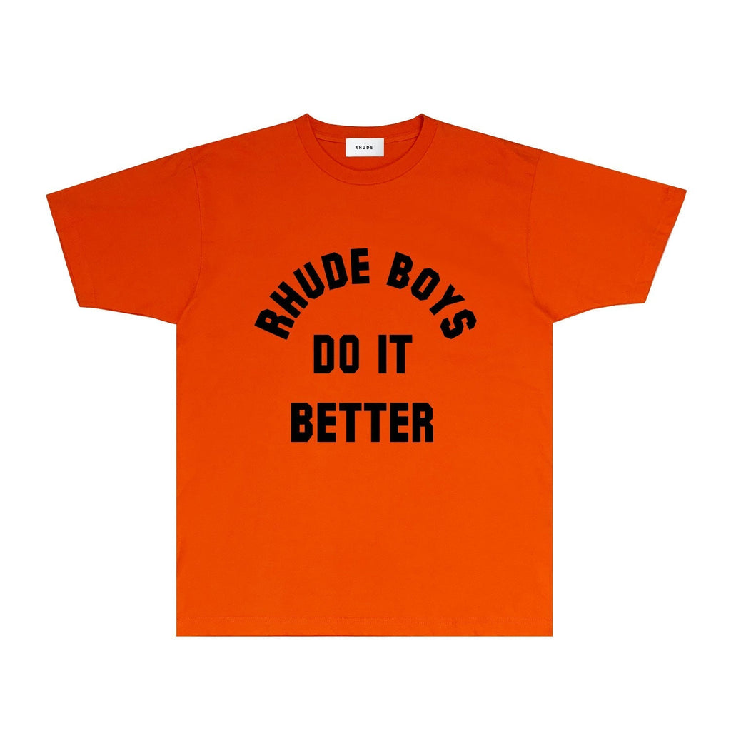 Rhude T-shirts Printed Trendy Pure Cotton