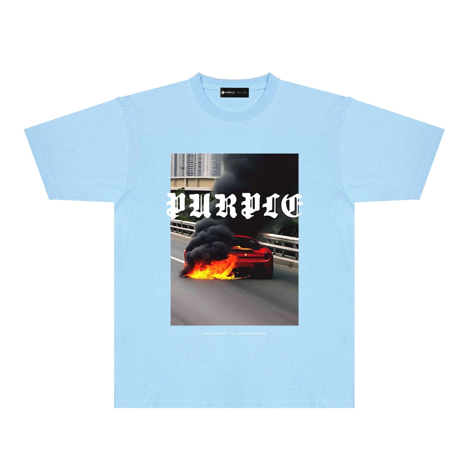 PURPLE  fashion T-shirt