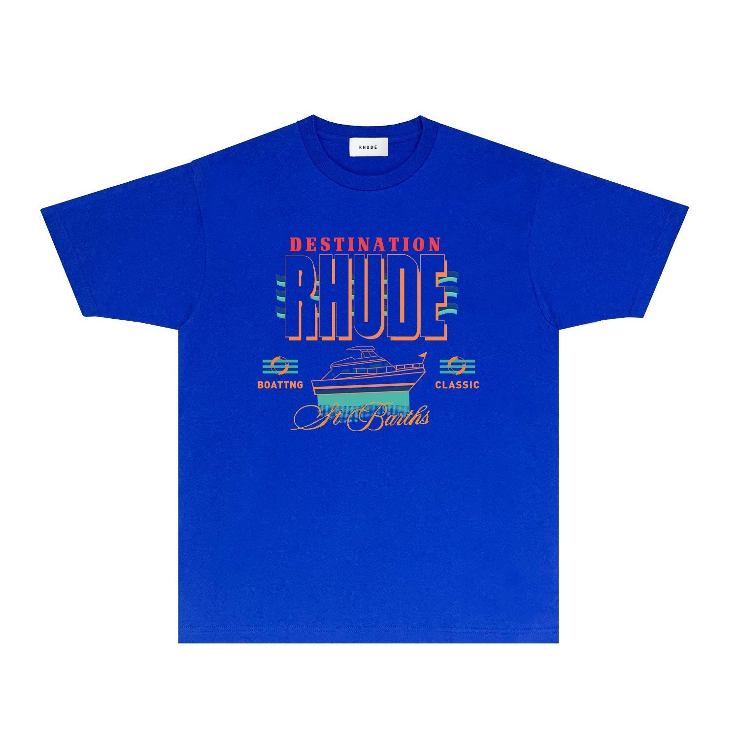 Rhude T-shirts Printed Trendy Pure Cotton