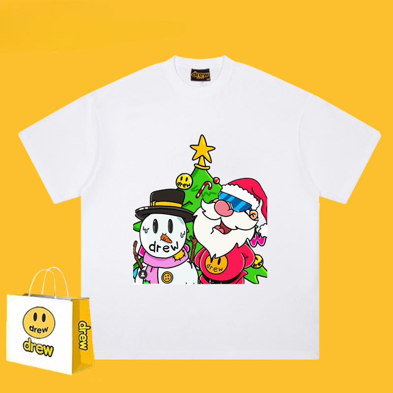 Drew T-shirts Smiley Face Printed High Street
