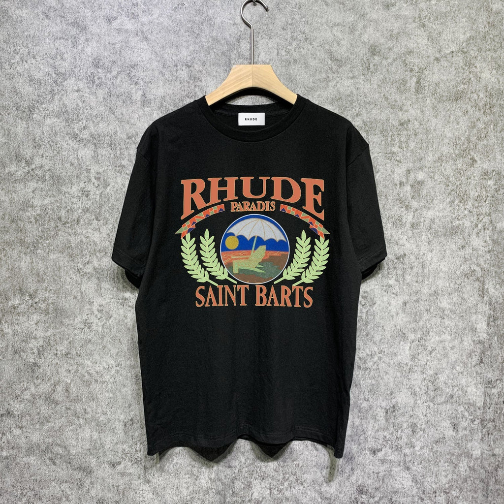 Rhude T-shirts Printed Trendy Pure Cotton