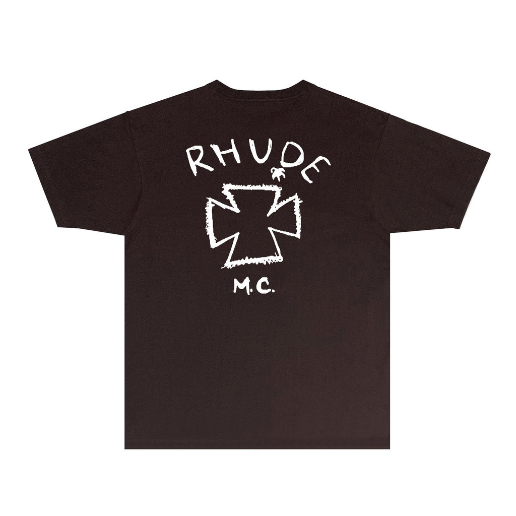 Rhude T-shirts Printed Trendy Pure Cotton