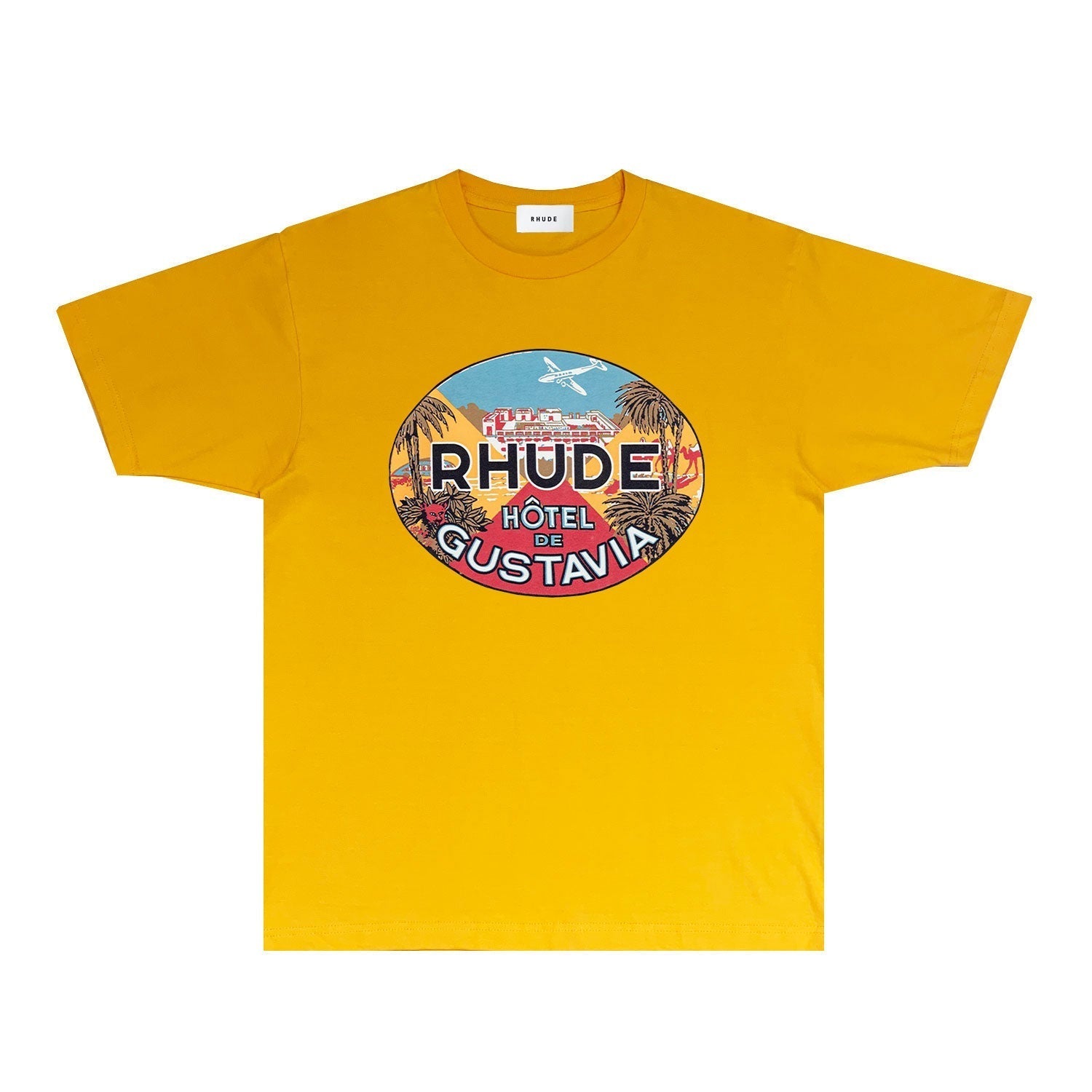 Rhude T-shirts Printed Trendy Pure Cotton