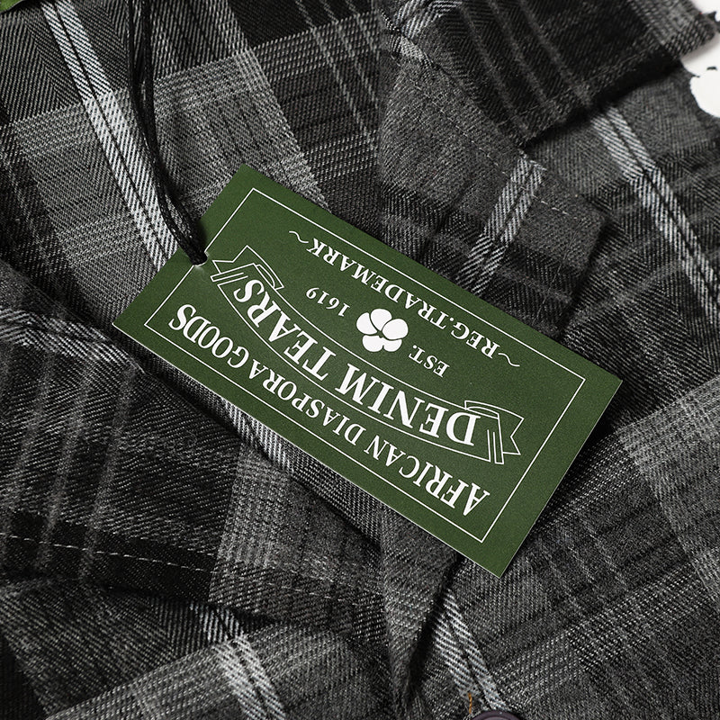 Denim Tears Shirt Kapok Plaid Short Sleeve Shirt