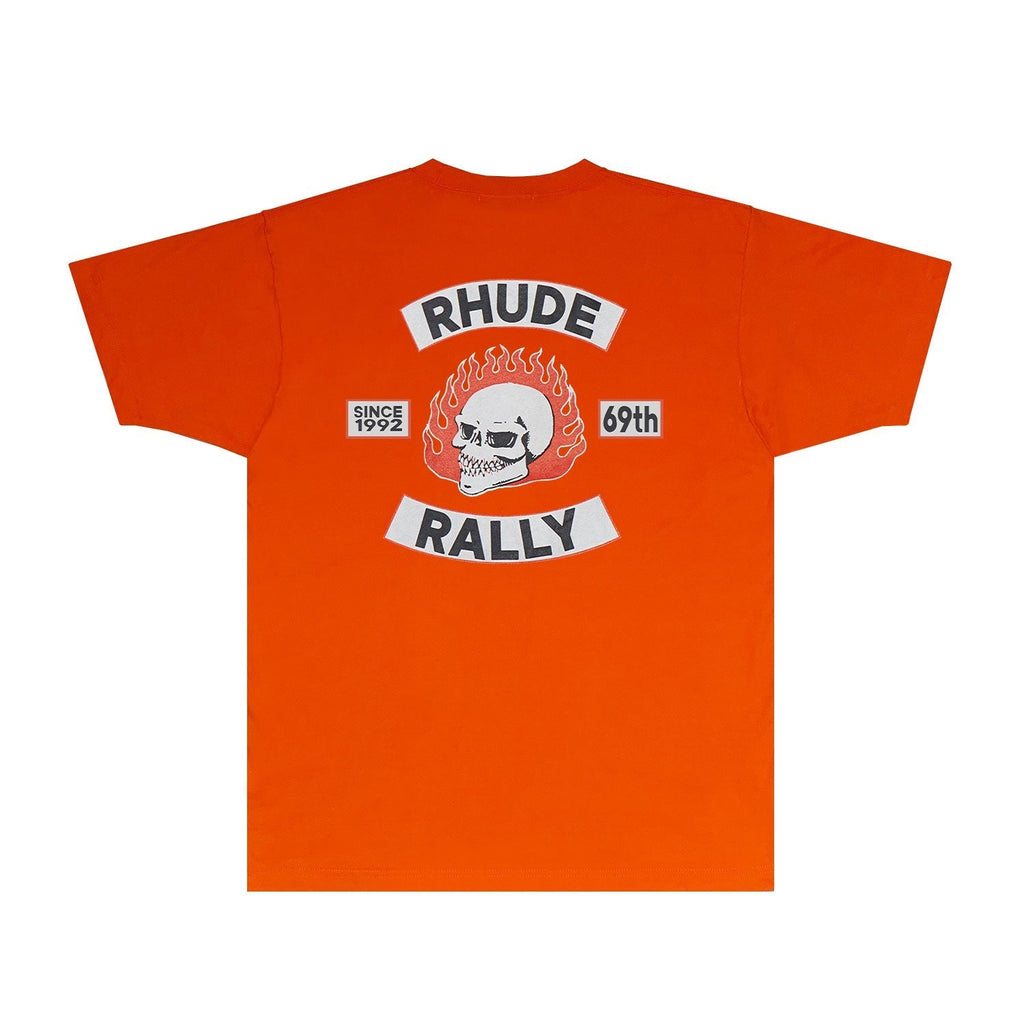 Rhude T-shirts Printed Trendy Pure Cotton