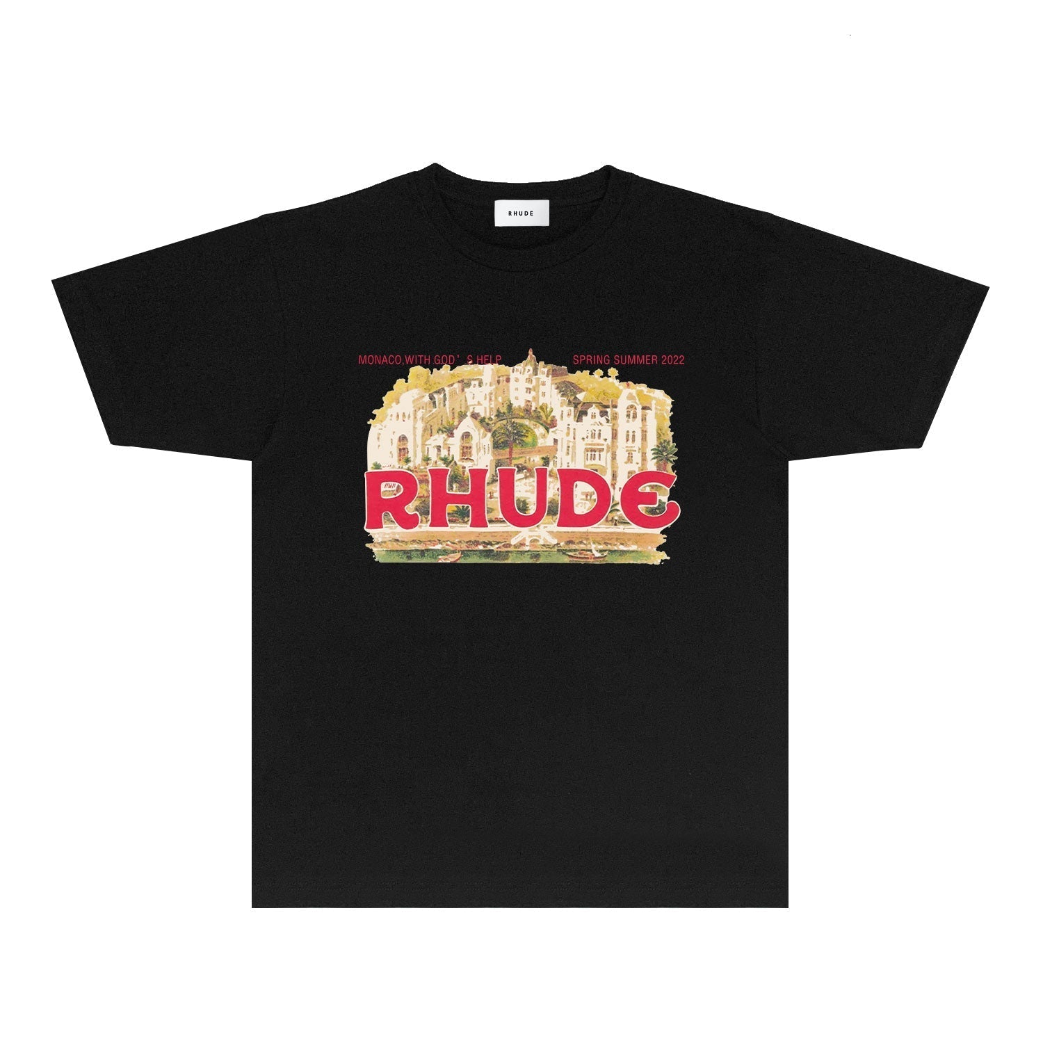 Rhude T-shirts Printed Trendy Pure Cotton
