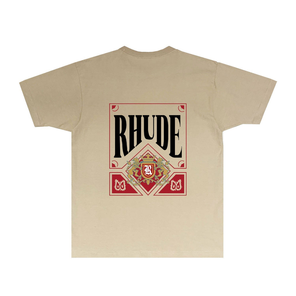 Rhude T-shirts Printed Trendy Pure Cotton