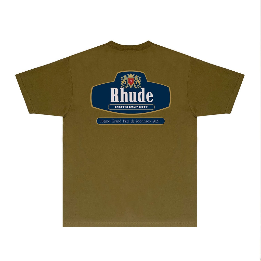 Rhude T-shirts Printed Trendy Pure Cotton