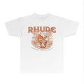 Rhude T-shirts Printed Trendy Pure Cotton
