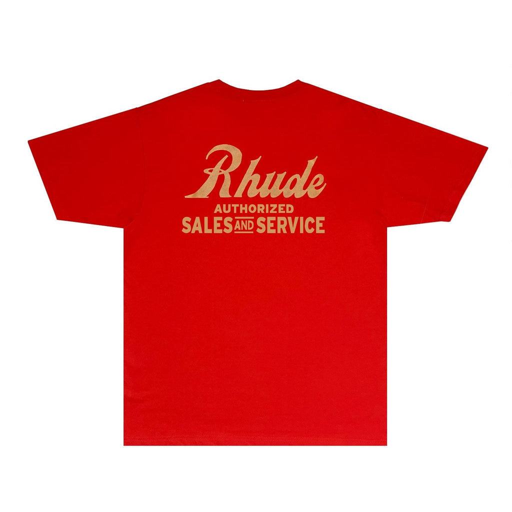Rhude T-shirts Printed Trendy Pure Cotton
