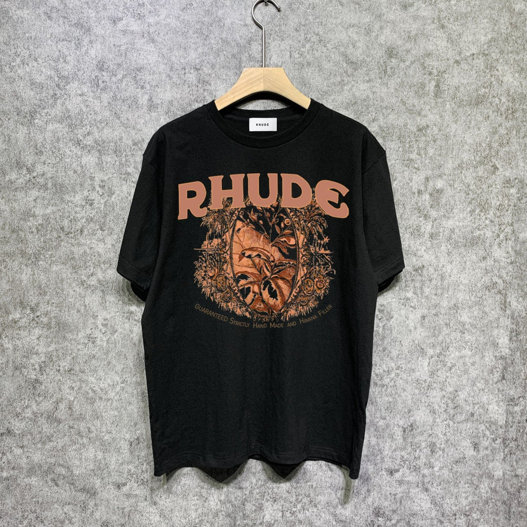 Rhude T-shirts Printed Trendy Pure Cotton