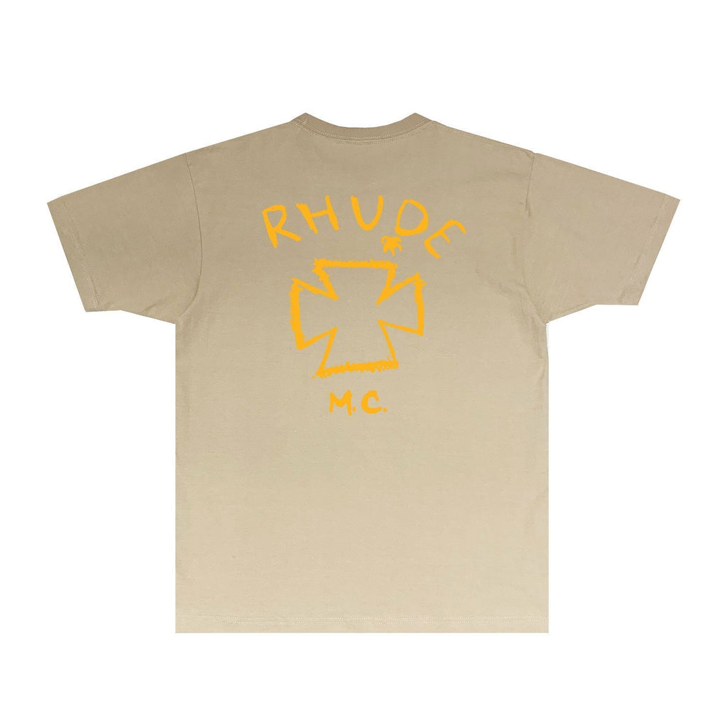 Rhude T-shirts Printed Trendy Pure Cotton