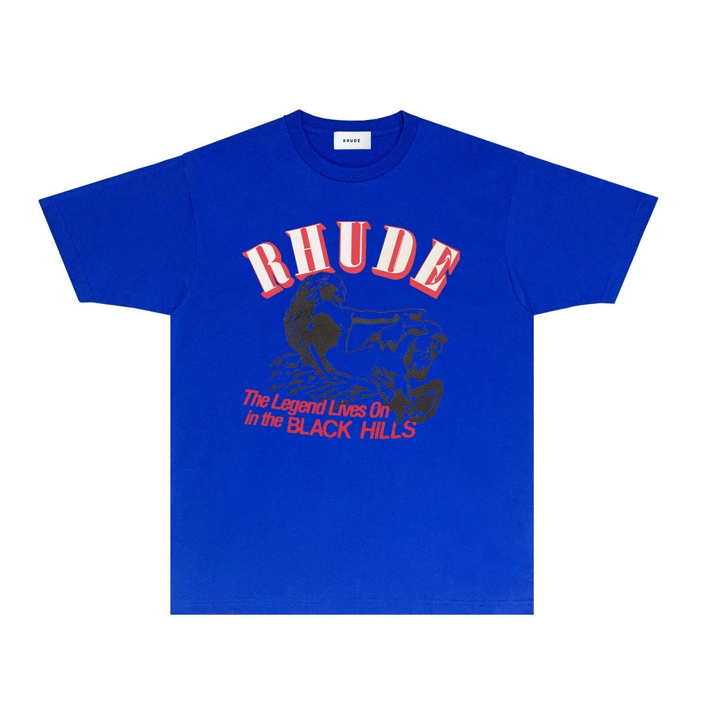 Rhude T-shirts Printed Trendy Pure Cotton