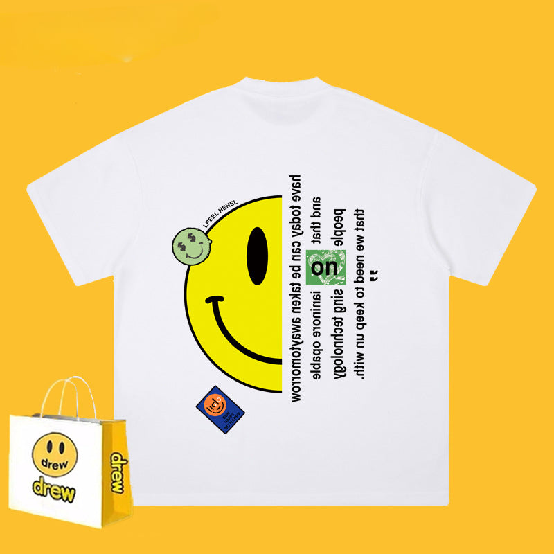Drew T-shirts Short-Sleeved Clothes Loose Street