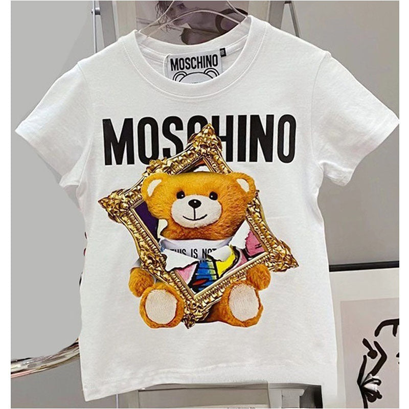 Moschino T-shirt Bear T-shirt Couple'S Cotton T-shirt