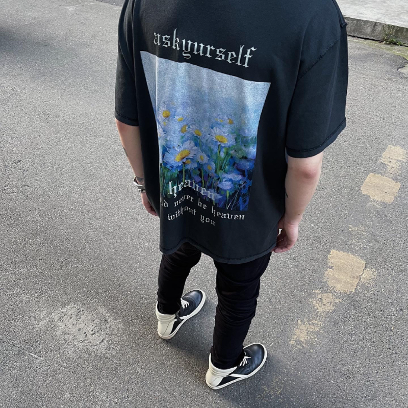 Askyurself T-shirts round Neck VTG Short Sleeve T-shirt