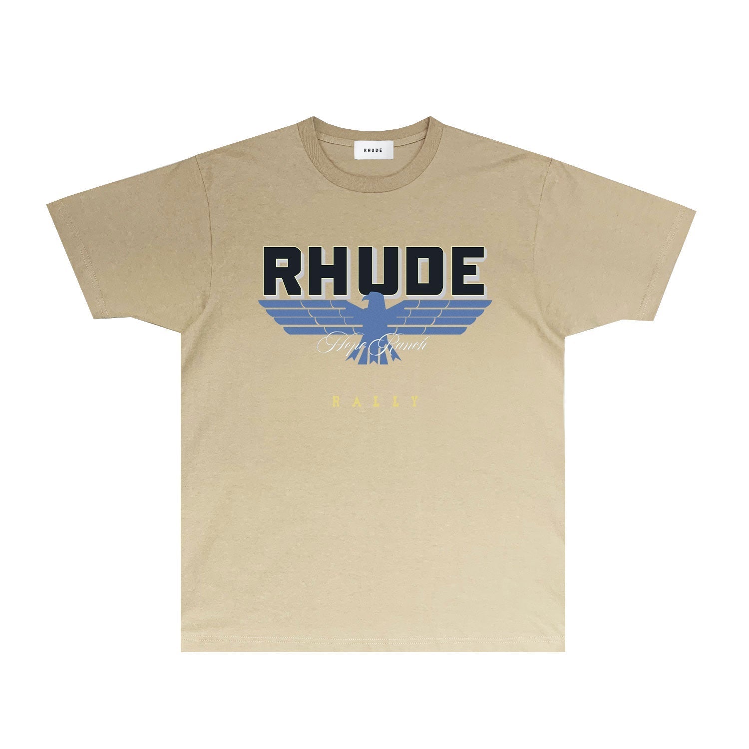 Rhude T-shirts Printed Trendy Pure Cotton
