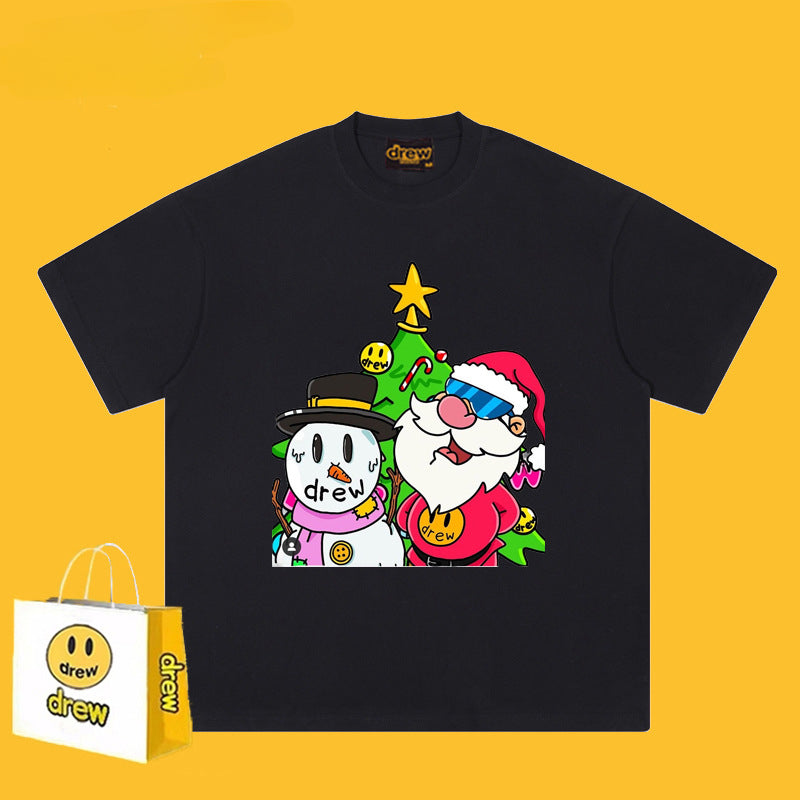 Drew T-shirts Smiley Face Printed High Street