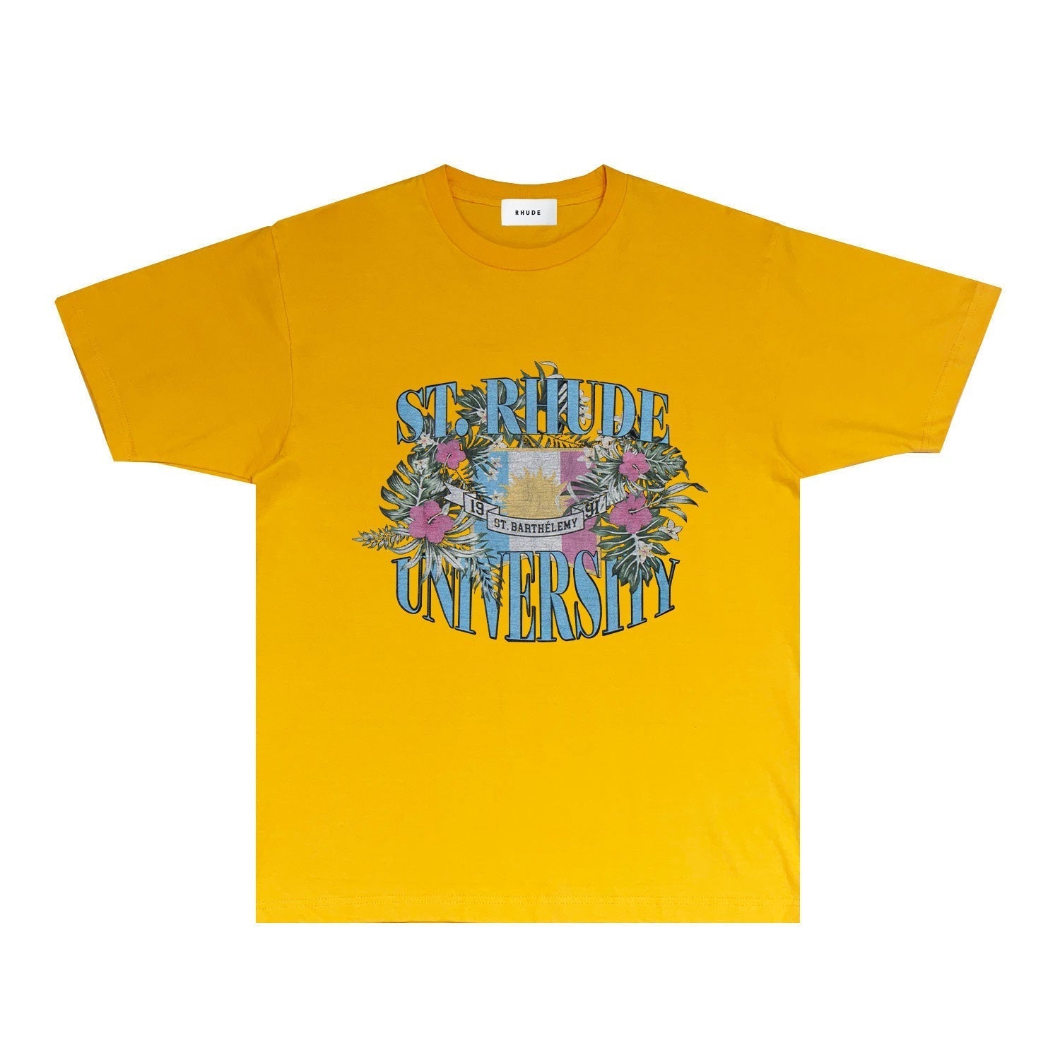 Rhude T-shirts Printed Trendy Pure Cotton