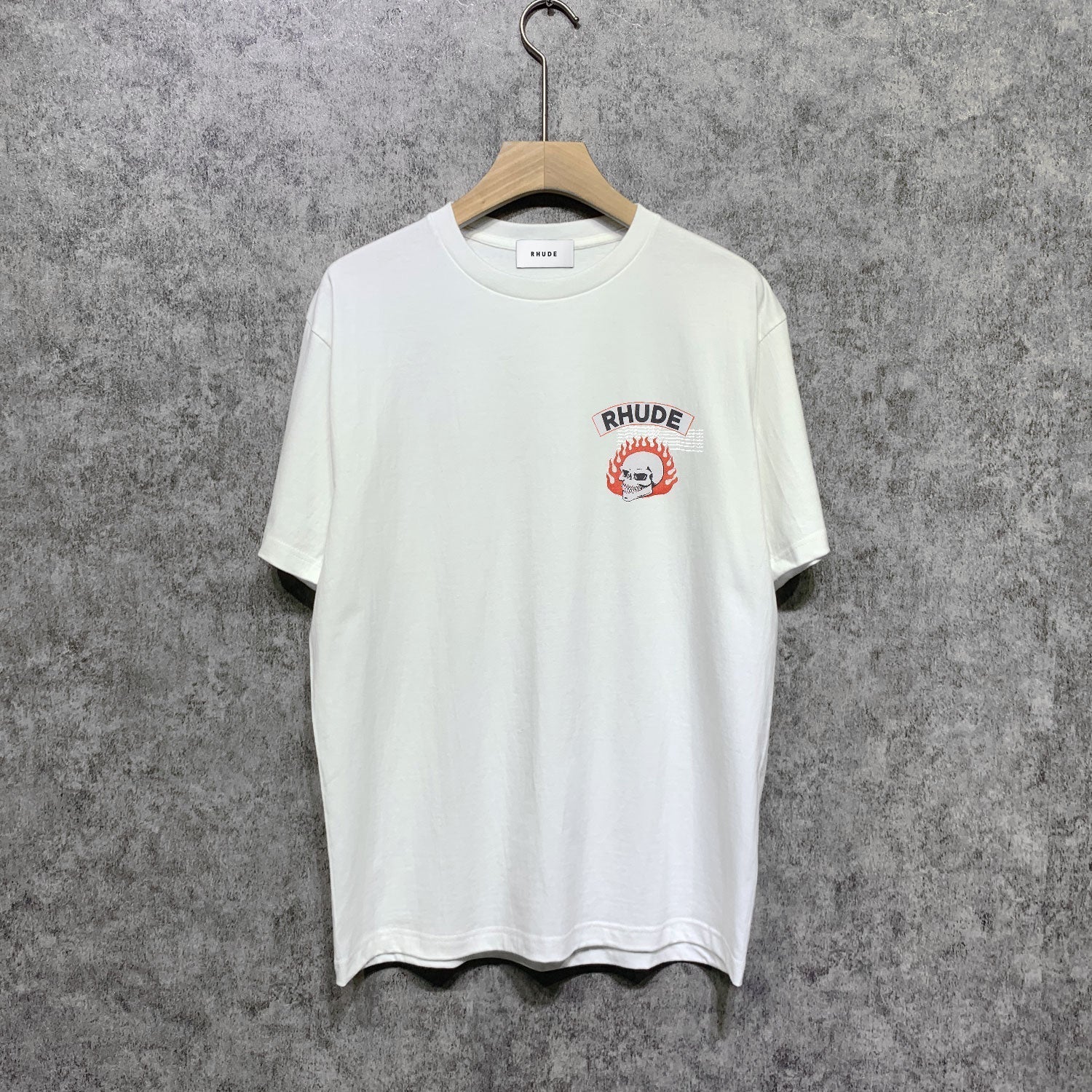Rhude T-shirts Printed Trendy Pure Cotton