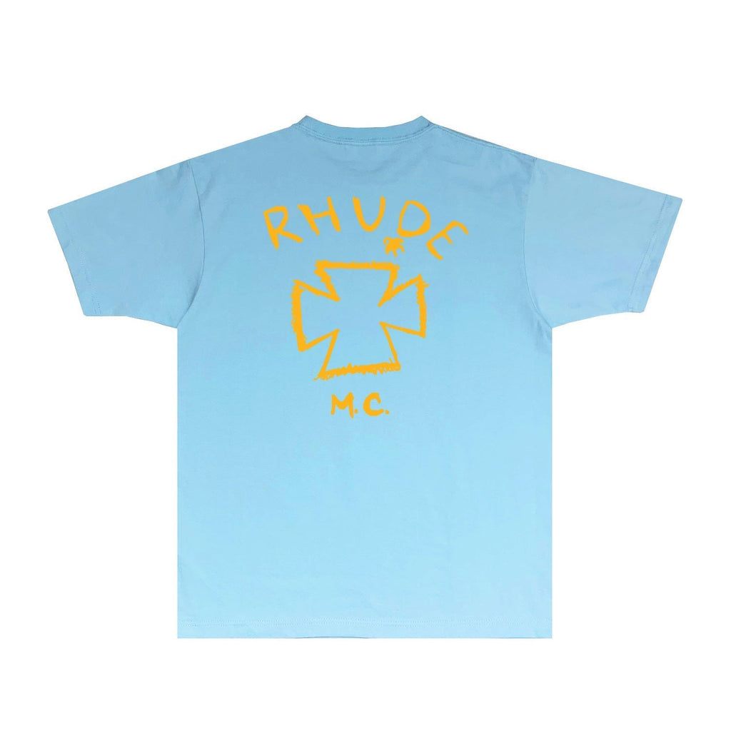 Rhude T-shirts Printed Trendy Pure Cotton