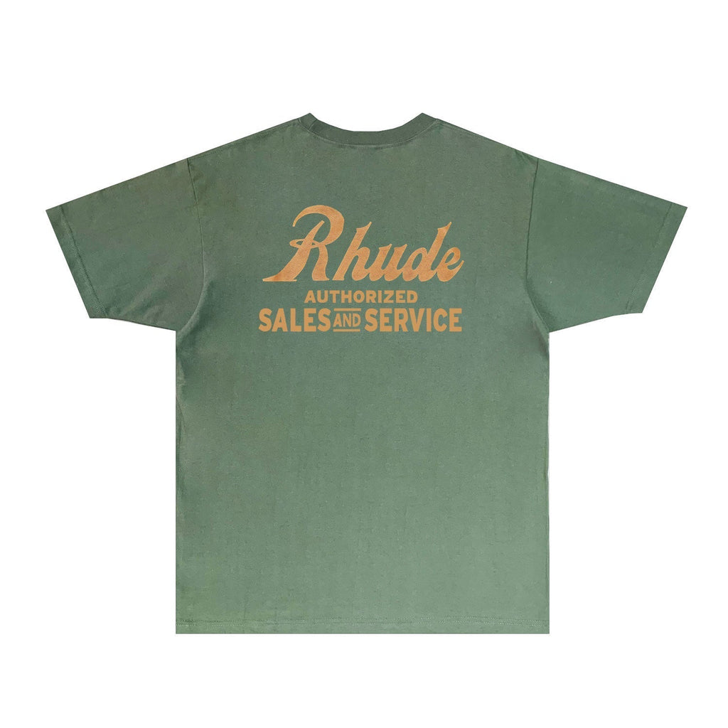 Rhude T-shirts Printed Trendy Pure Cotton