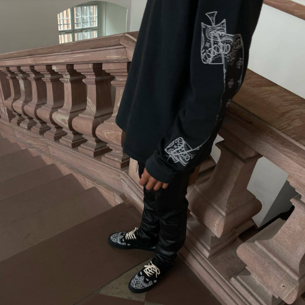 Askyurself T-shirts Letter Loose Men's and Women's Long Sleeves T-shirt