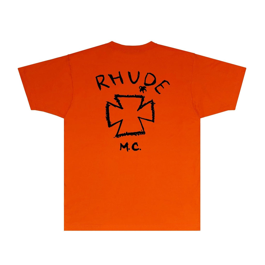 Rhude T-shirts Printed Trendy Pure Cotton