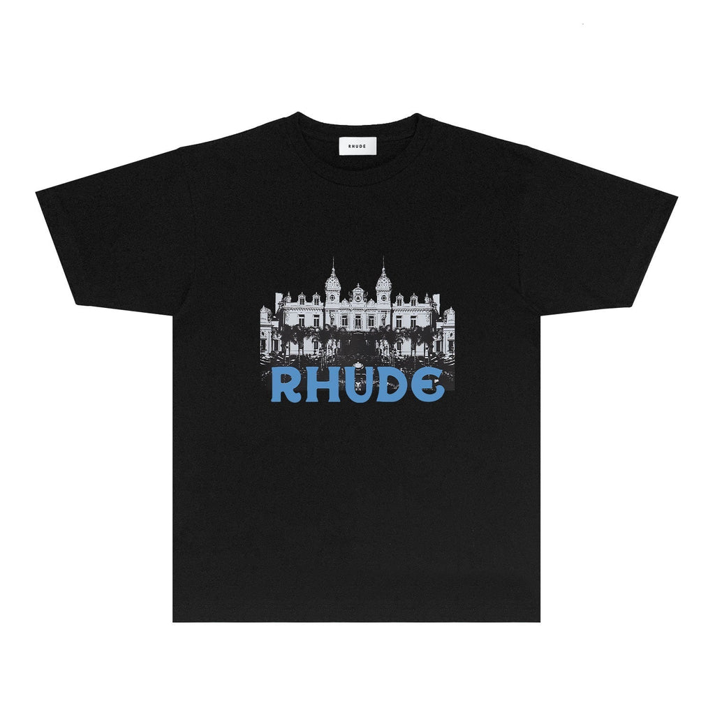 Rhude T-shirts Printed Trendy Pure Cotton