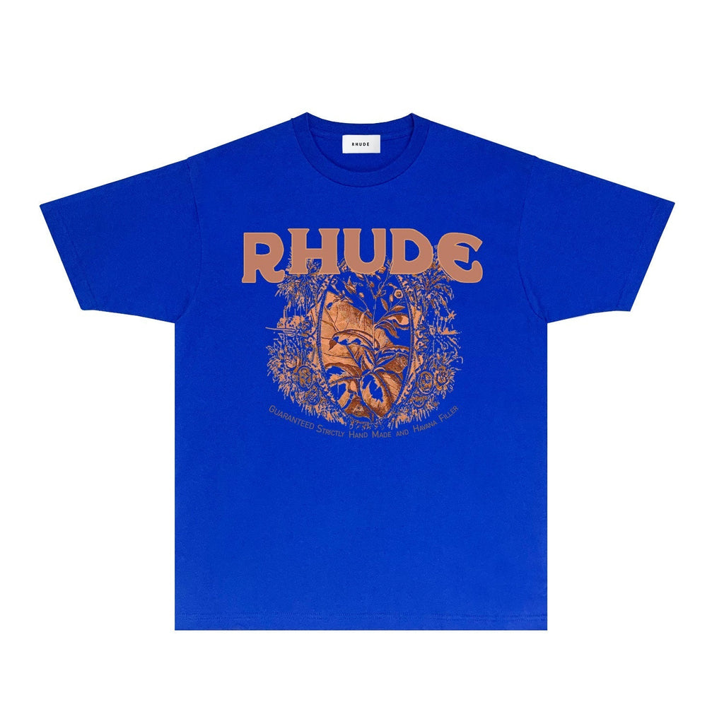 Rhude T-shirts Printed Trendy Pure Cotton