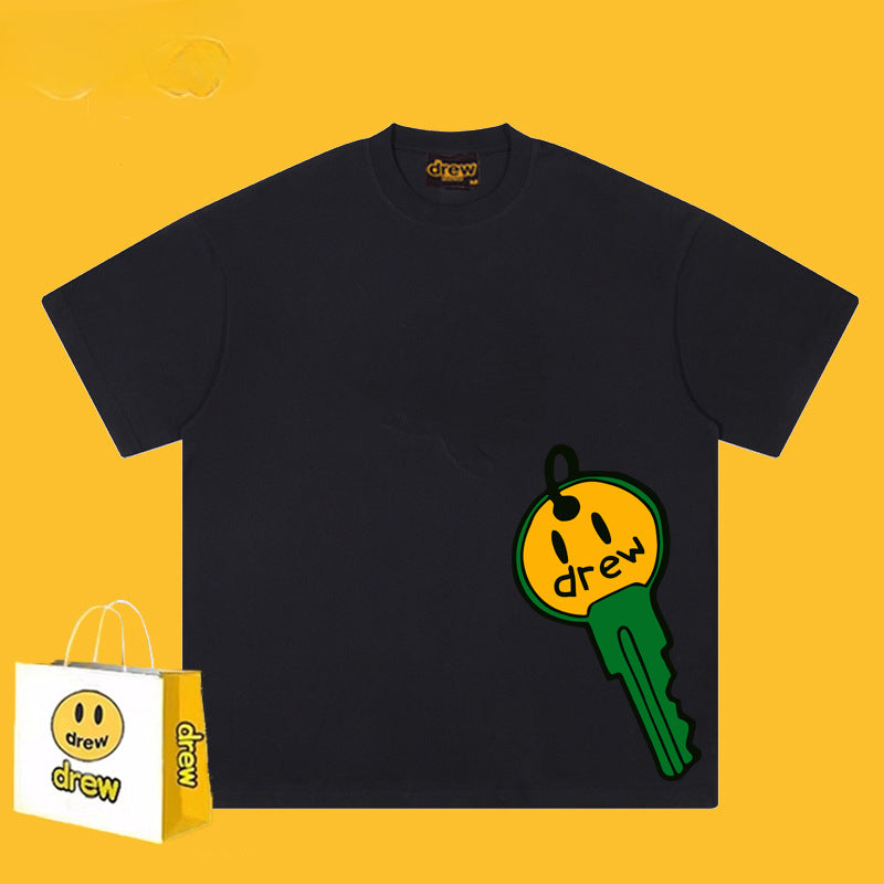 Drew T-shirts Key Smiley Face Printing