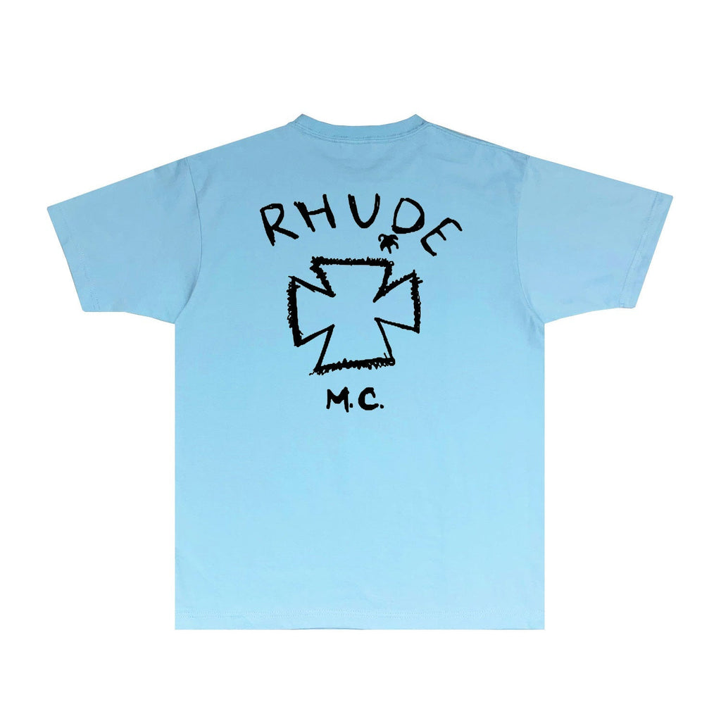 Rhude T-shirts Printed Trendy Pure Cotton