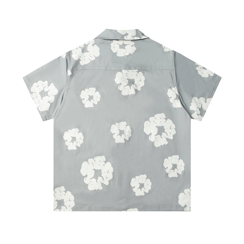 Denim Tears Button-Down Shirt Flower Woven