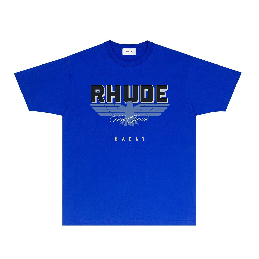 Rhude T-shirts Printed Trendy Pure Cotton