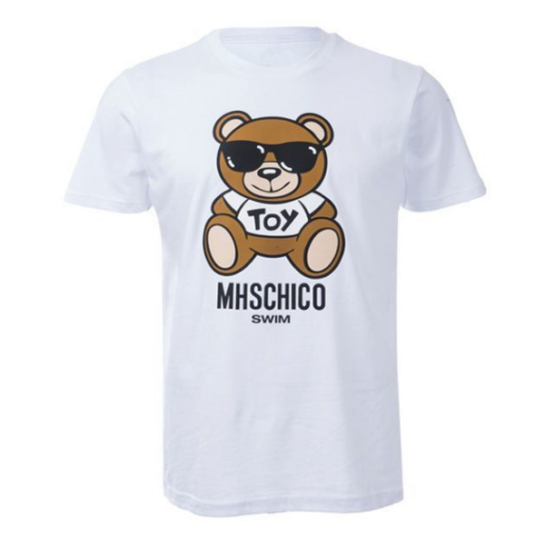 Moschino T-shirt Teddy Bear Mickey Mouse Printed T-shirt Men And Women