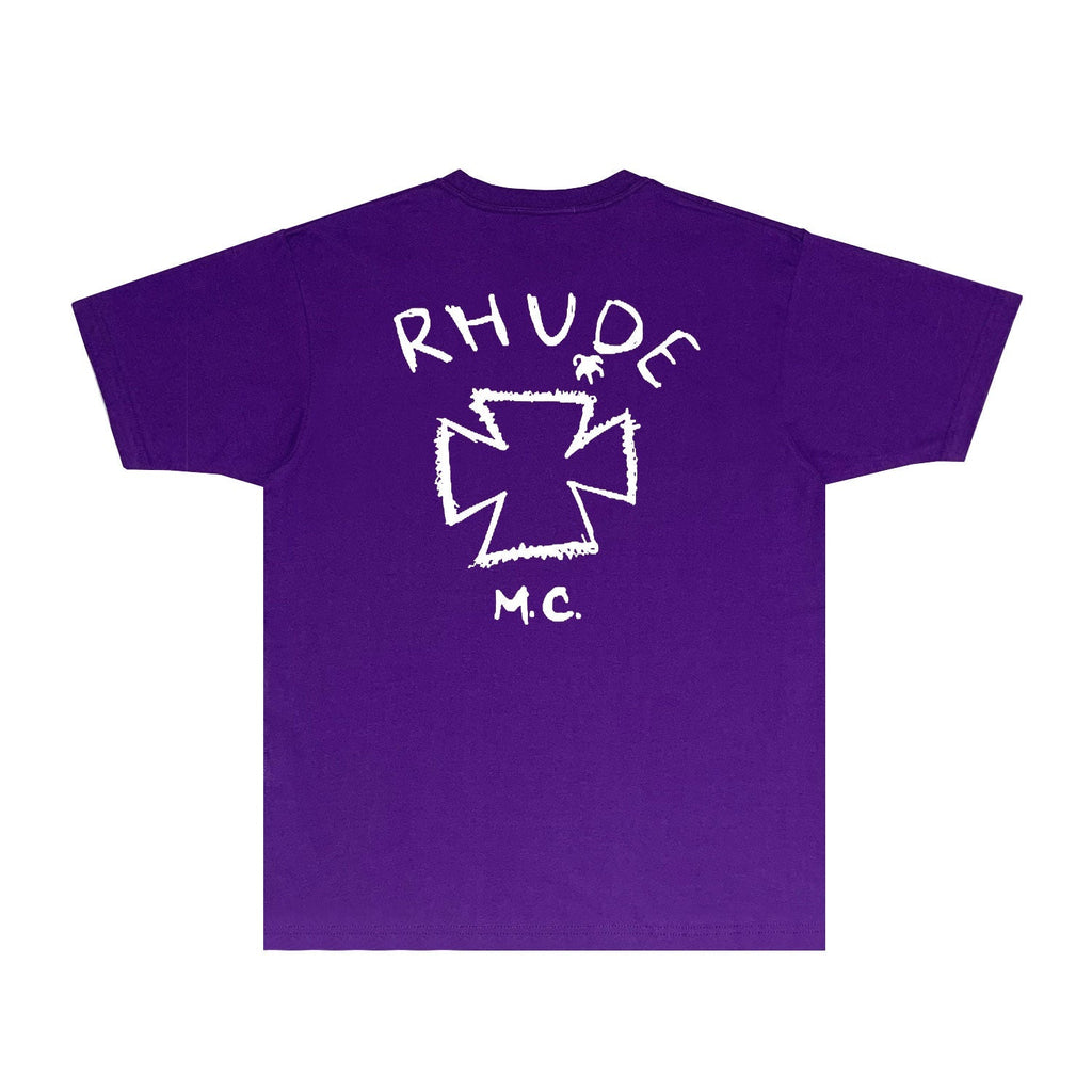 Rhude T-shirts Printed Trendy Pure Cotton