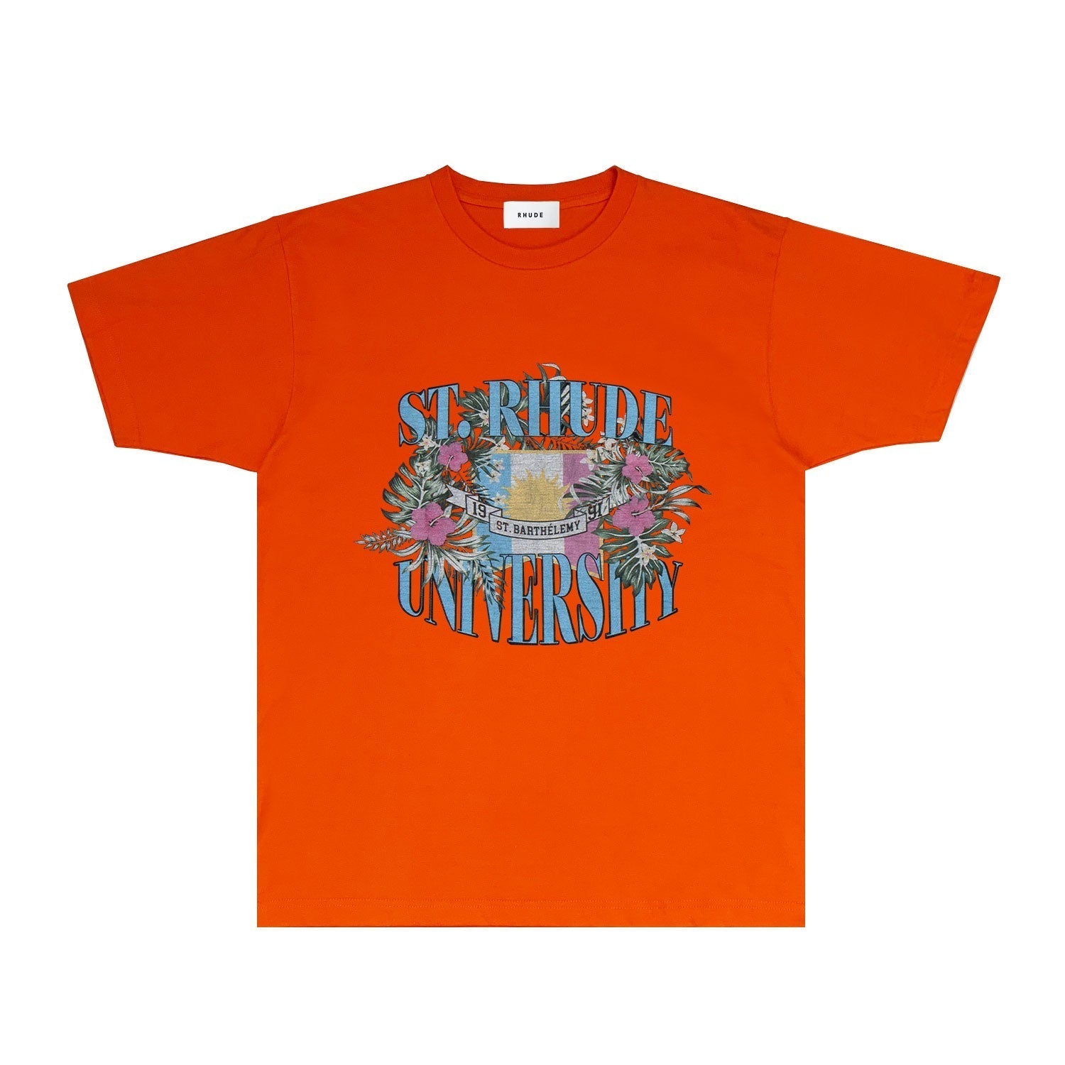 Rhude T-shirts Printed Trendy Pure Cotton