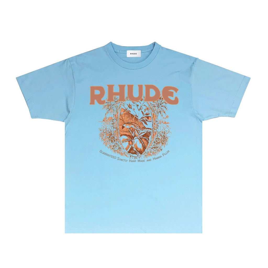 Rhude T-shirts Printed Trendy Pure Cotton