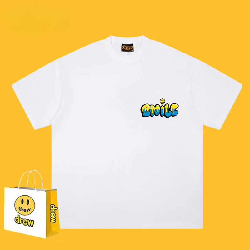 Drew T-shirts Pure Cotton Short Loose