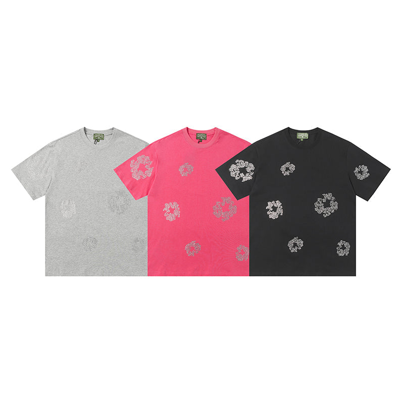 Denim Tears T-shirts Rhinestones